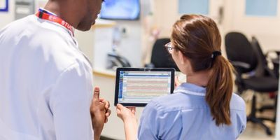 PatientSource eObs in use on a ward 