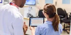 PatientSource eObs in use on a ward 
