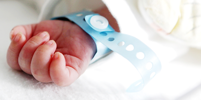 newborn's hand