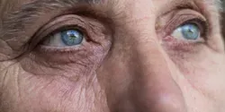 eyes of elderly woman