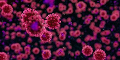 Illustration of coronavirus particle