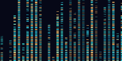 Illustration of DNA bands