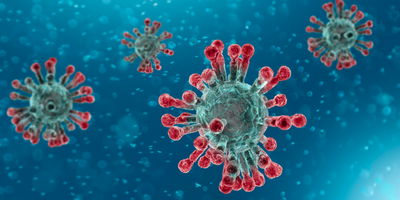 Illustration of the SARS-CoV-2 virus that causes COVID-19