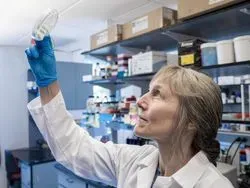 Corrie Detweiler in the lab at CU Boulder.