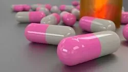 Drug pills on a table