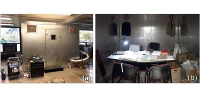 The environmental test chamber where researchers conducted air purifier experiments