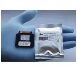 Photo of the AriaDNA analyzer and Microchip for coronavirus disease 2019 detection