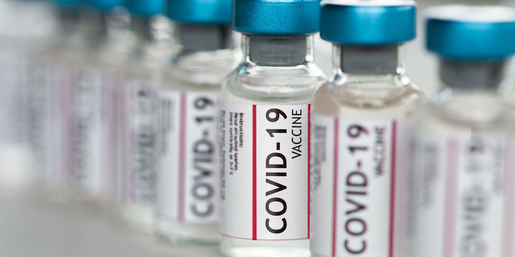 COVID-19 Vaccination Shown to Be Safe and Effective In People with Cancer Image of covid-19 vaccines in bottles