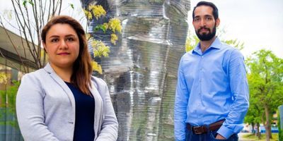 Photograph of Sana Anbuhi and Hamid Tali