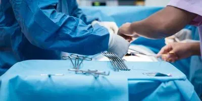 Doctors performing a transplant