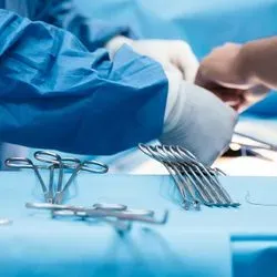 Doctors performing a transplant