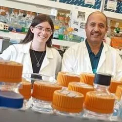 When the coronavirus pandemic struck, Nebraska's Katherine LaTourrette (left) and her doctoral adviser, Hernan Garcia-Ruiz, were busy researching plant viruses. The lab responded by turning its analytical tools to the study of betacoronaviruses, which include the COVID-19-causing SARS-CoV-2.