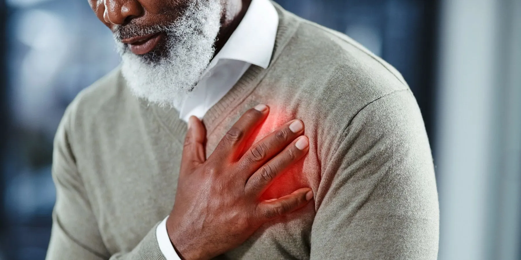 Heart Failure Diagnoses May Be Missed in a Primary Care Setting Image of a Black man having a heart attack