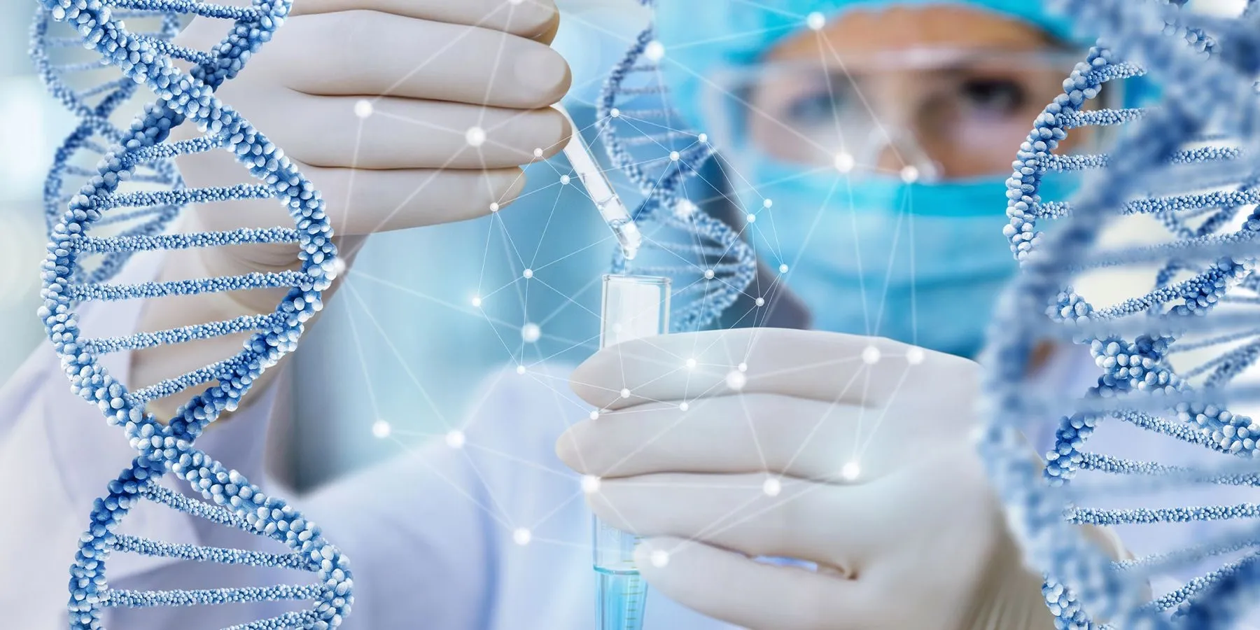 AMP Publishes Recommendations to Facilitate Adoption of Data Sharing Practices Researcher extracting DNA