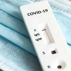 Mask and COVID-19 test