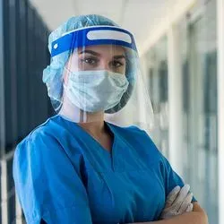 A nurse in PPE