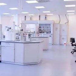 Photo of the inside of a clinical laboratory