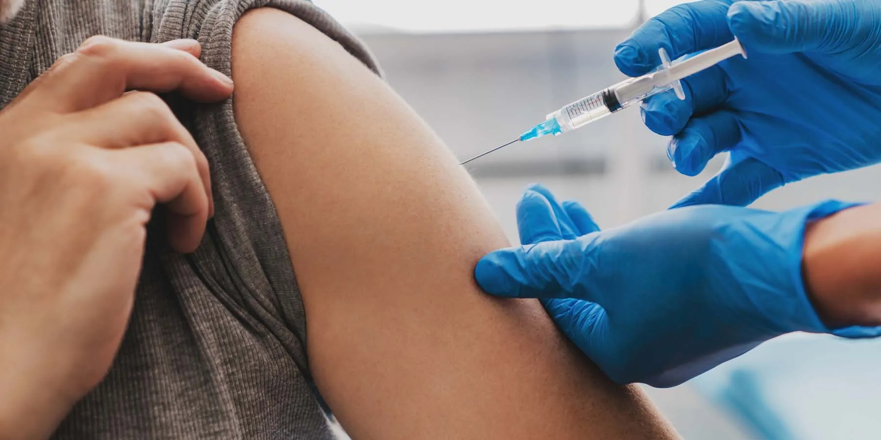 Person getting vaccinated 