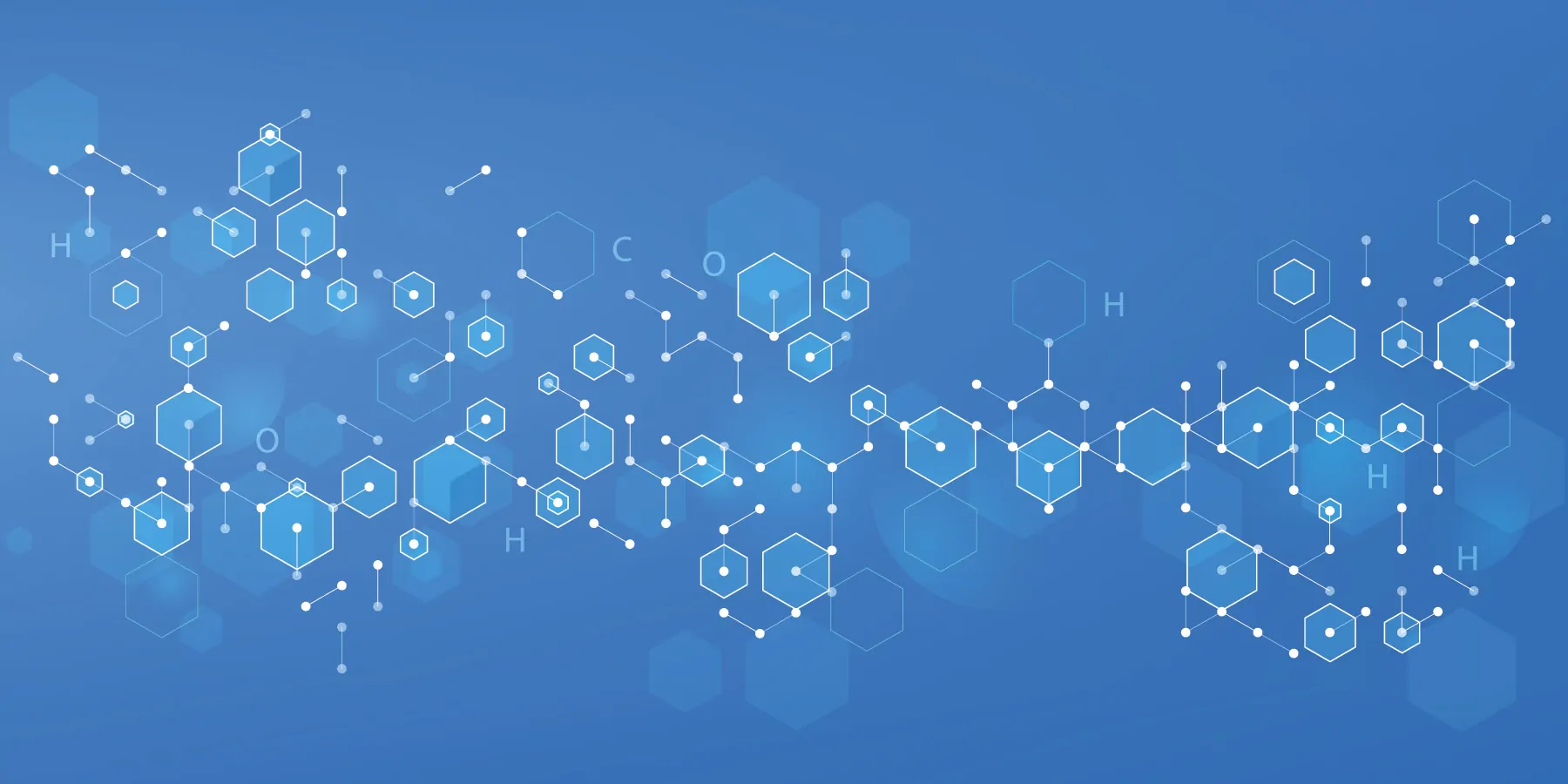 Illustration representation of exome sequencing data points on a blue background