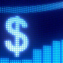Illustration of a dollar sign with an arrow increasing to the right signifying increased clinical lab revenues