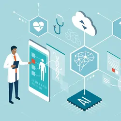 Illustration of automation workflows in clinical and health laboratories.
