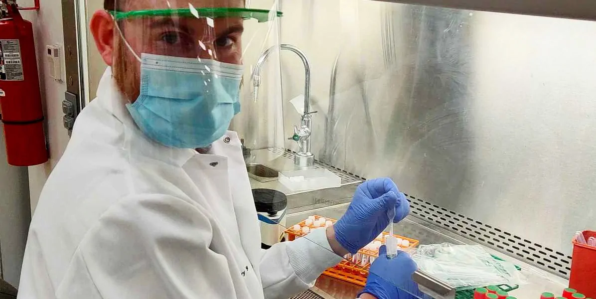 Putting Lab Staff and Patients First Photo portrait of Alec Saitman