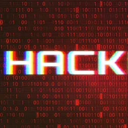 Photo of the words "hacked" on a red and black background illustrating the need for cybersecurity.