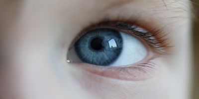 Close up on a childs eye 