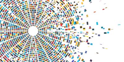 Genome sequence map, chromosome architecture and genetic sequencing chart abstract data