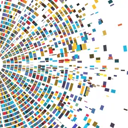  Genome sequence map, chromosome architecture and genetic sequencing chart abstract data