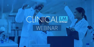 Banner image for webinar showing three clinical professionals enjoying collaborating and working together.