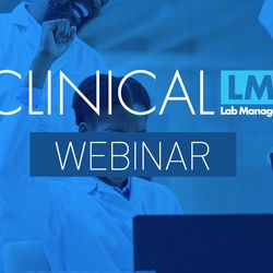 Banner image for webinar showing three clinical professionals enjoying collaborating and working together.