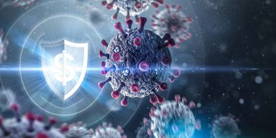 Illustration of the coronavirus.