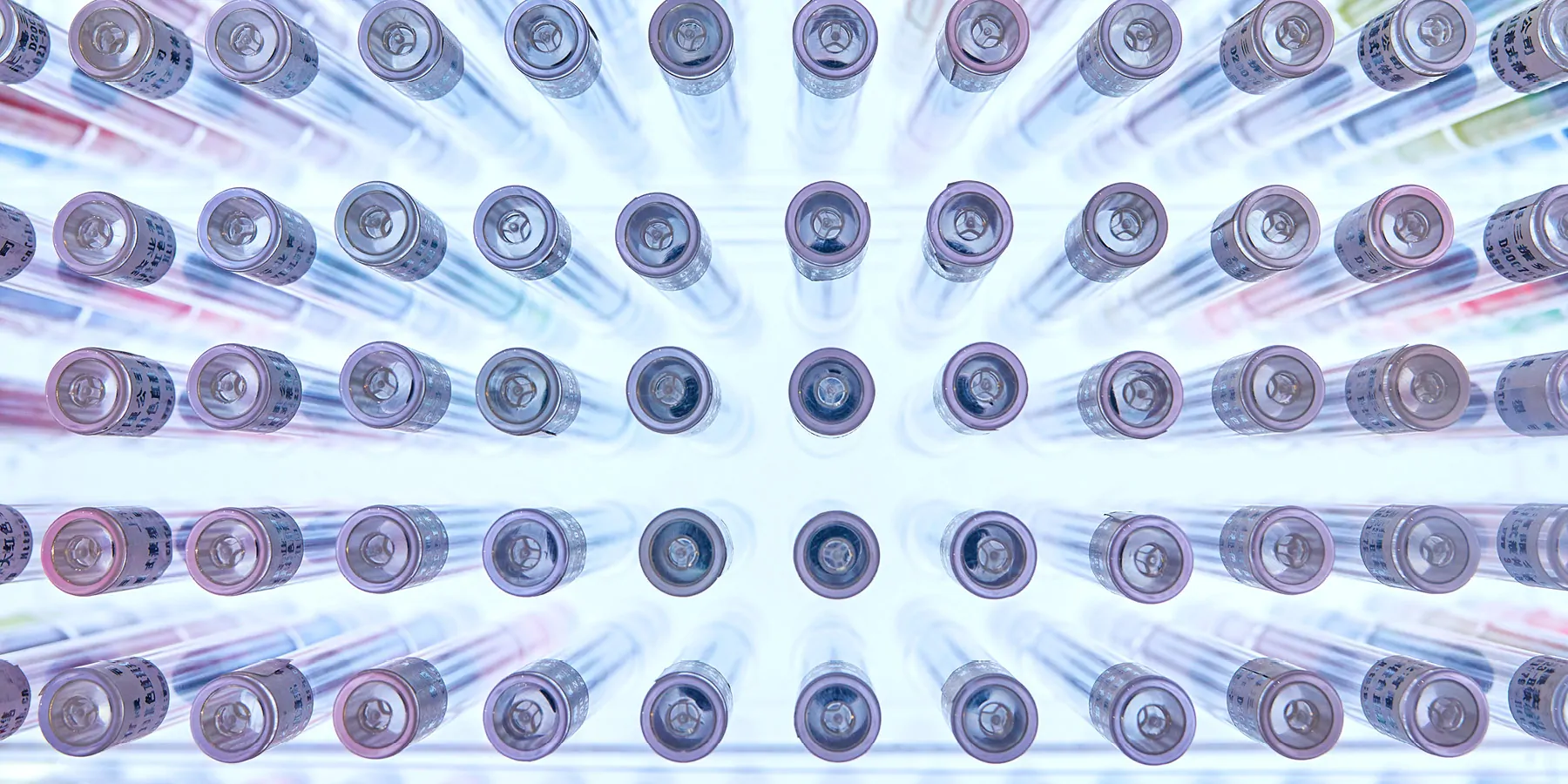 Photo of cryopreservation tubes.