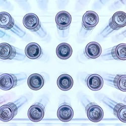 Photo of cryopreservation tubes.