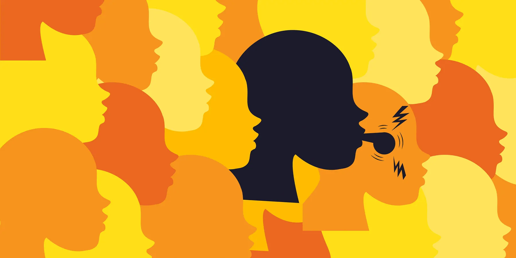 Vector art of whistleblower employee concept