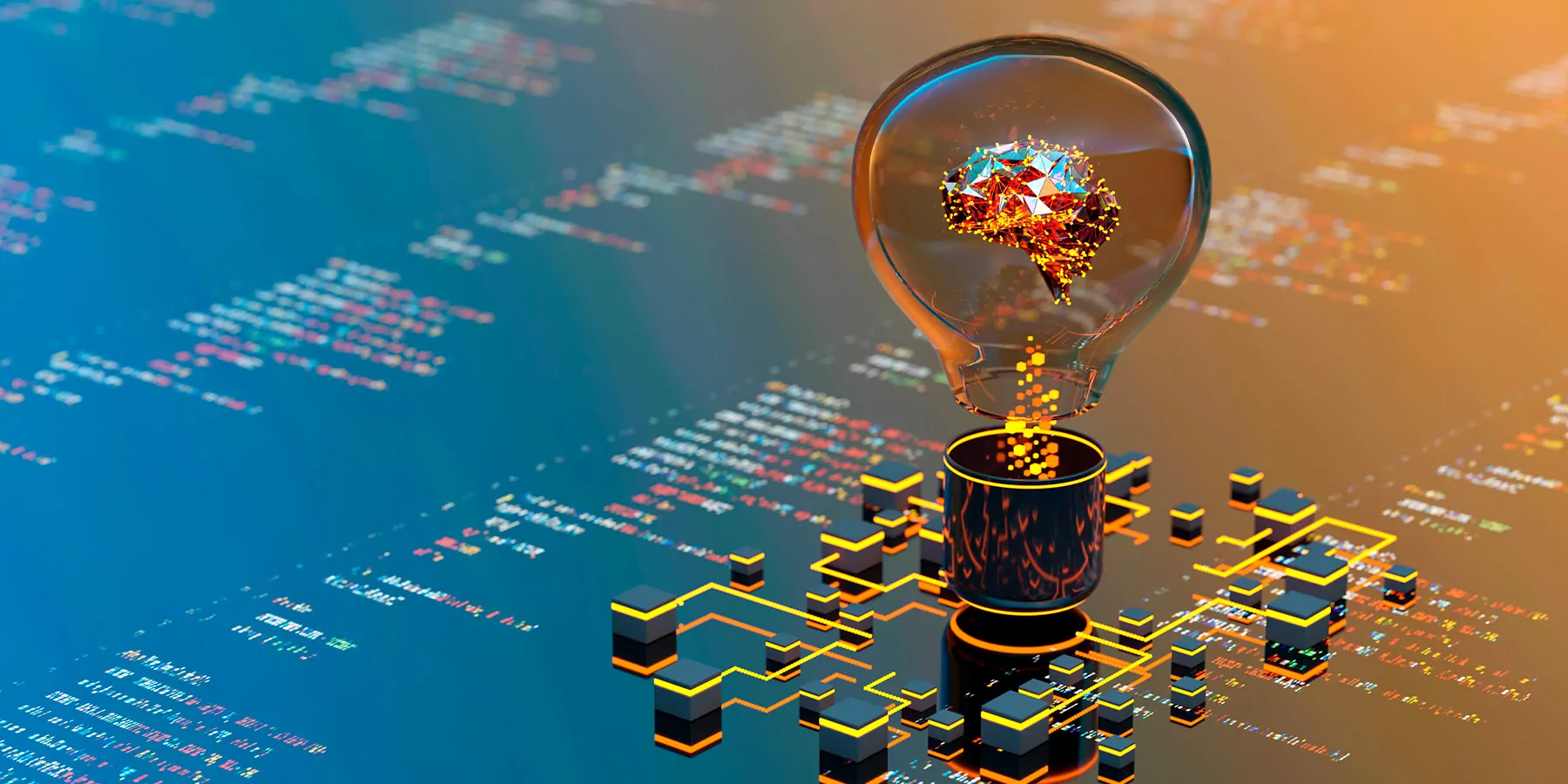 Lightbulb representing machine learning