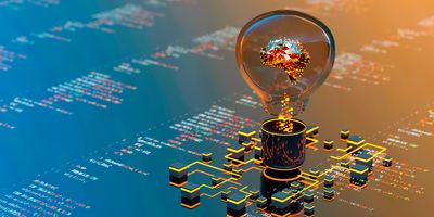 Lightbulb representing machine learning