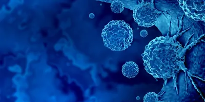 Computer render of cancer cells