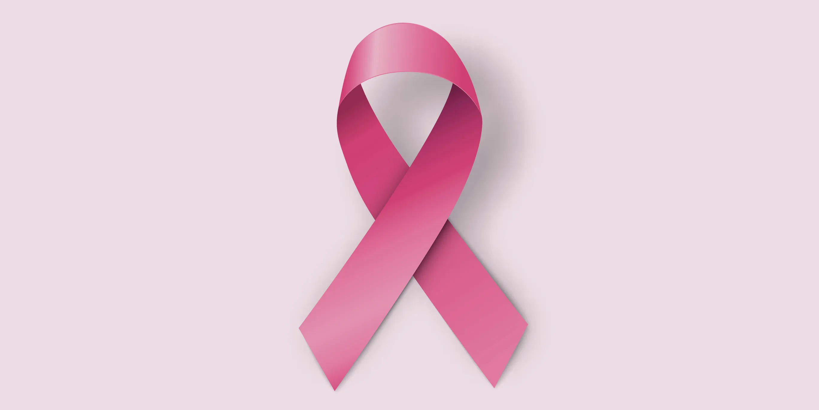Breast cancer awareness pink ribbon in white background