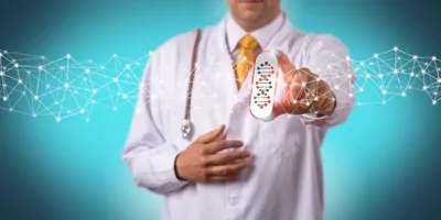 Unrecognizable doctor of medicine is offering a drug tailored via pharmacogenomics