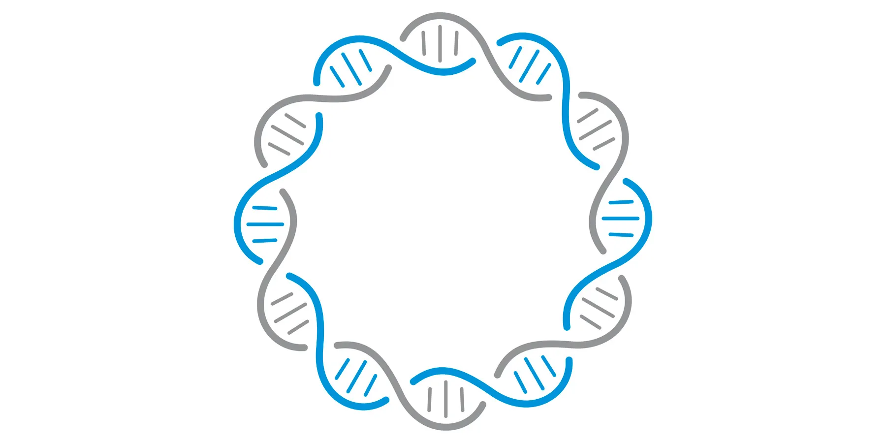 Simple illustration of DNA chain circle