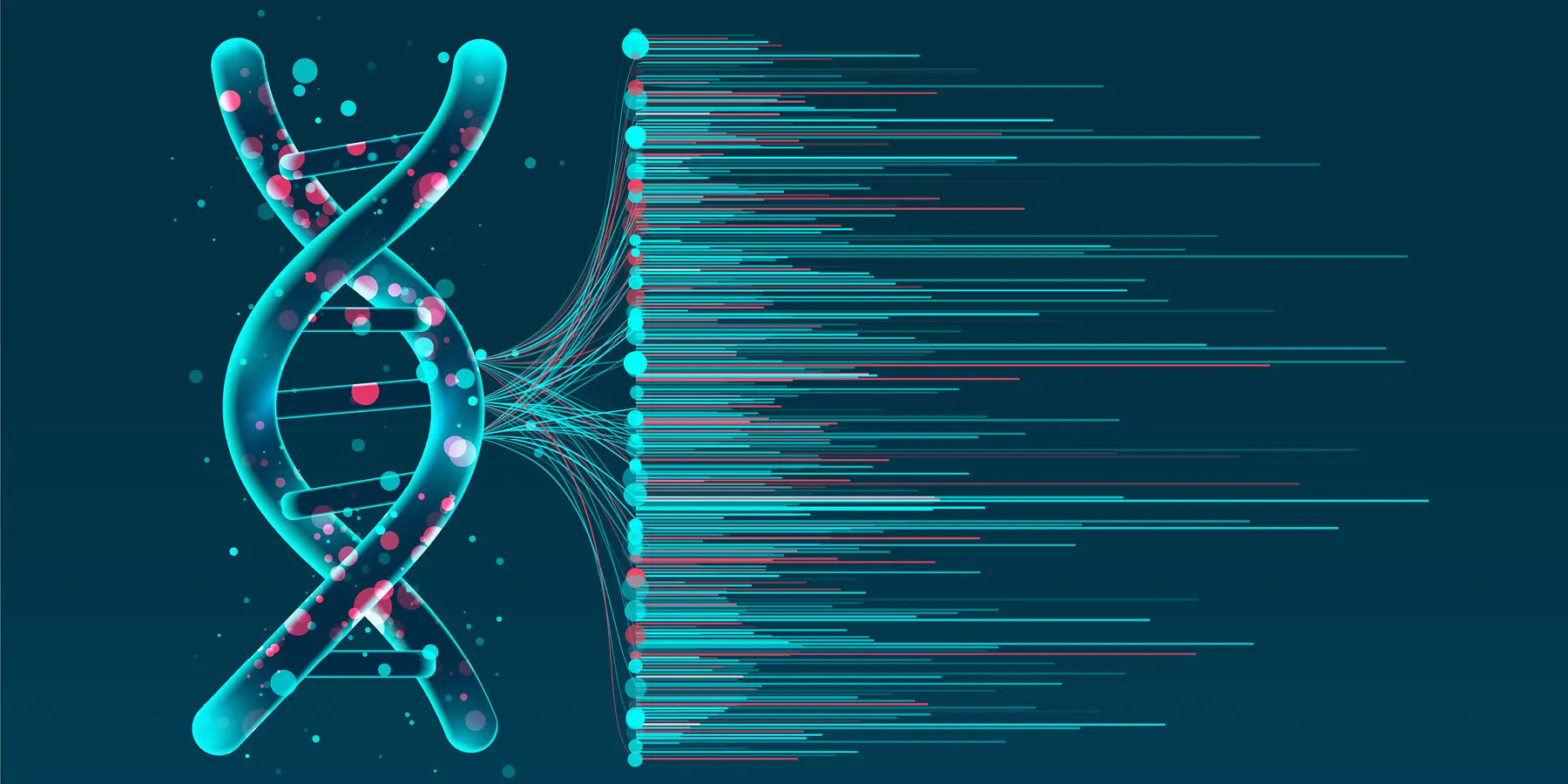 DNA test, genom map concept