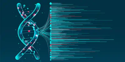 DNA test, genom map concept