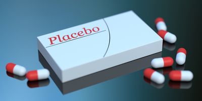 Placebo pills lying on a table