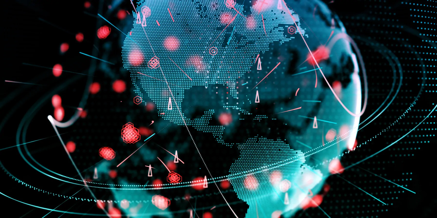 Improving Infectious Disease Surveillance in the US Illustration of Earth showing infectious disease outbreaks around the world.