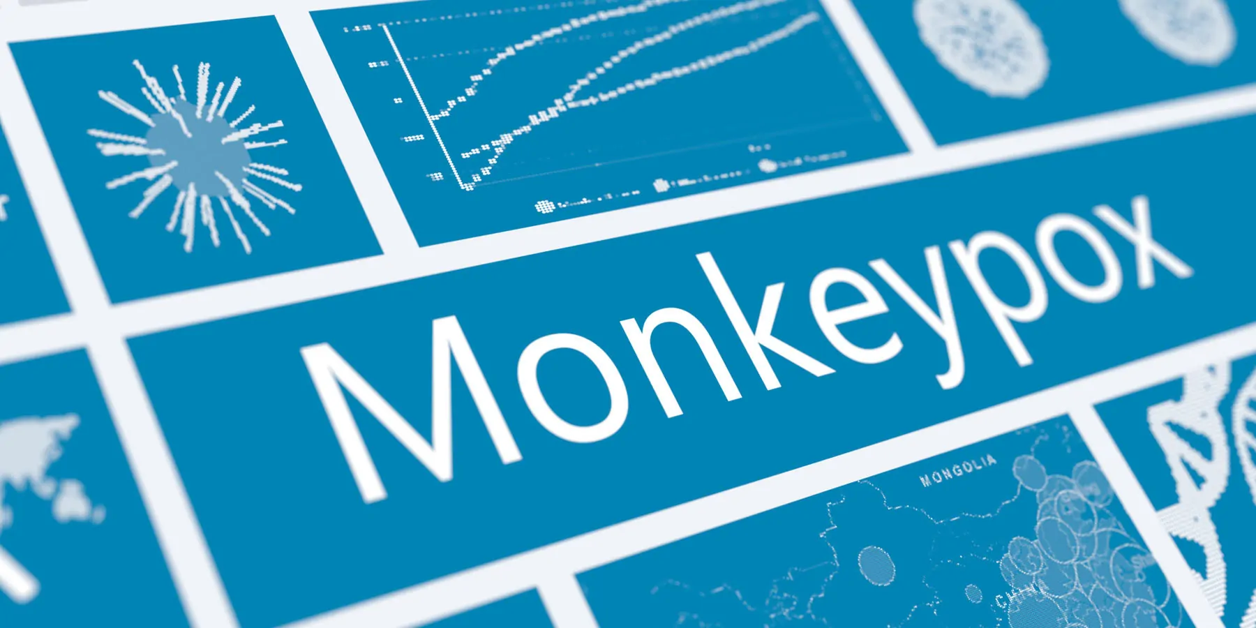 Word monkeypox, digital concept