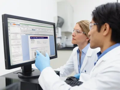 Photograph of lab personnel looking at clinical flow cytometry results on the FACSLyric software, displayed on monitors in front of them in the clinical lab.Photograph of lab personnel looking at clinical flow cytometry results on the FACSLyric software, displayed on monitors in front of them in the clinical lab.Photograph of lab personnel looking at clinical flow cytometry results on the FACSLyric software, displayed on monitors in front of them in the clinical lab.Photograph of lab personnel looking at clinical flow cytometry results on the FACSLyric software, displayed on monitors in front of them in the clinical lab.Photograph of lab personnel looking at clinical flow cytometry results on the FACSLyric software, displayed on monitors in front of them in the clinical lab.Photograph of lab personnel looking at clinical flow cytometry results on the FACSLyric software, displayed on monitors in front of them in the clinical lab.Photograph of lab personnel looking at clinical flow cytometry results on the FACSLyric software, displayed on monitors in front of them in the clinical lab.Photograph of lab personnel looking at clinical flow cytometry results on the FACSLyric software, displayed on monitors in front of them in the clinical lab.Photograph of lab personnel looking at clinical flow cytometry results on the FACSLyric software, displayed on monitors in front of them in the clinical lab.Photograph of lab personnel looking at clinical flow cytometry results on the FACSLyric software, displayed on monitors in front of them in the clinical lab.