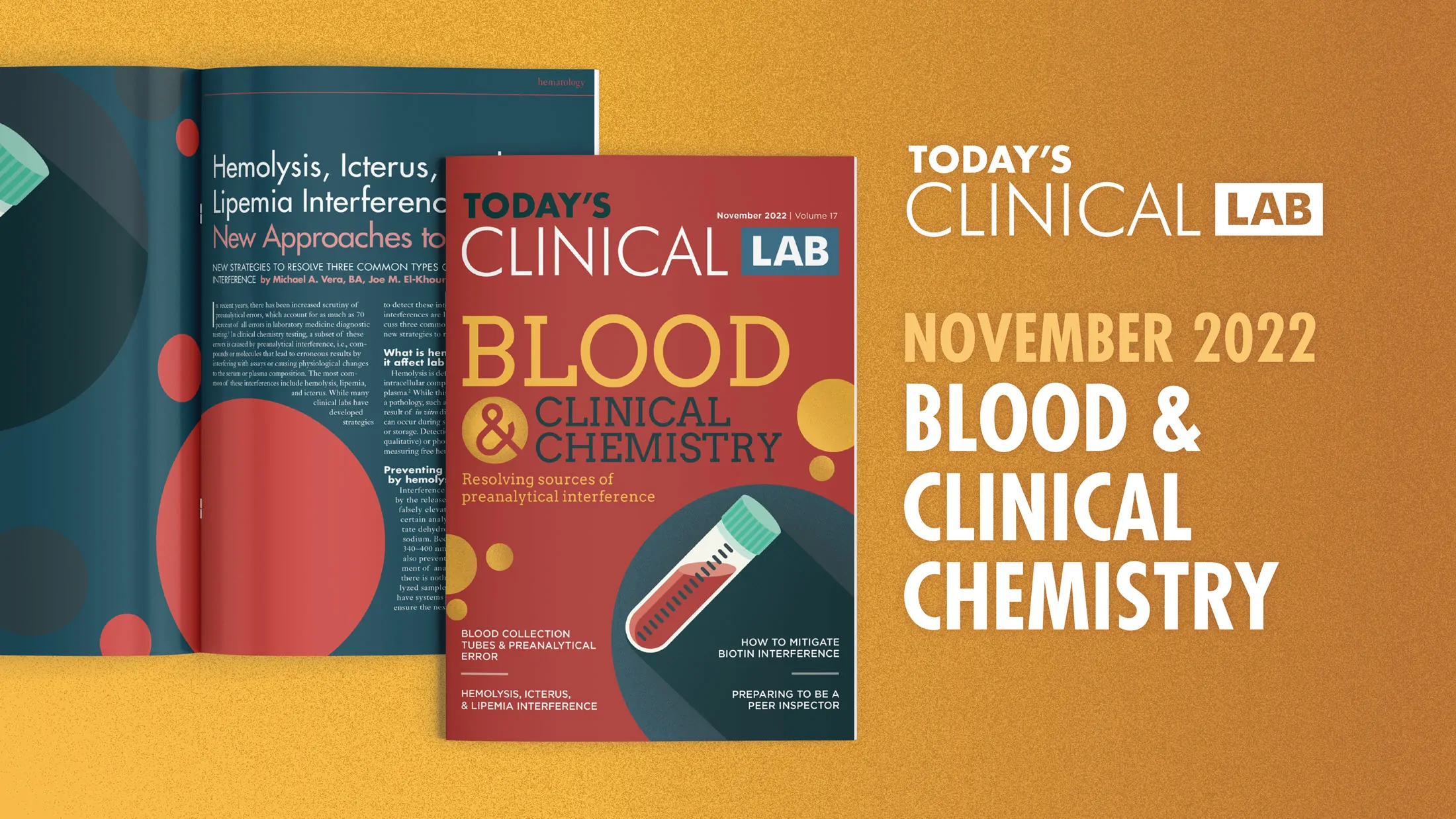 Illustration of the November 2022 Blood and Clinical Chemistry print cover