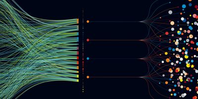 Illustration of an artificial intelligence algorithm integrating data from organ-on-a-chip models.